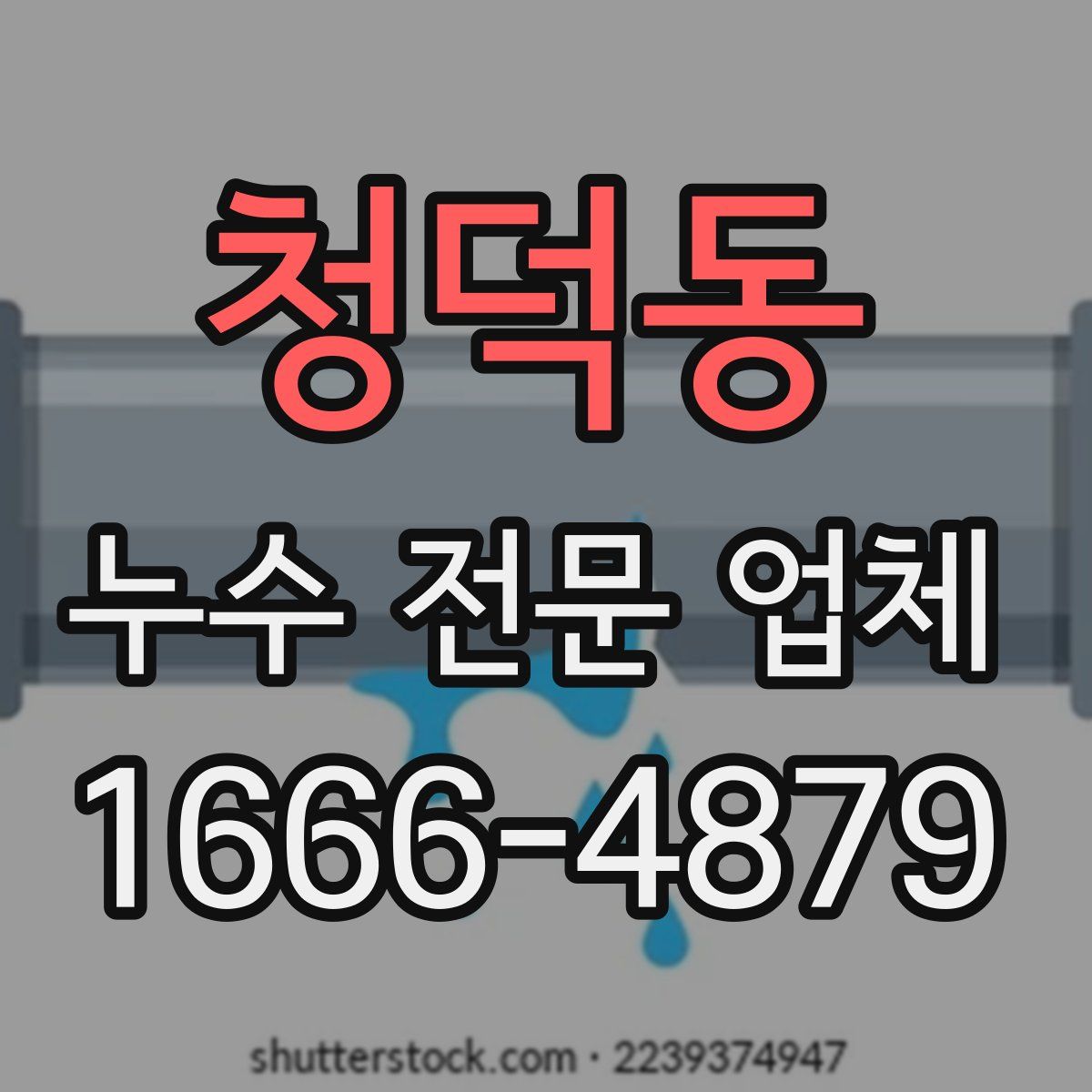 청덕동 누수 전문 업체