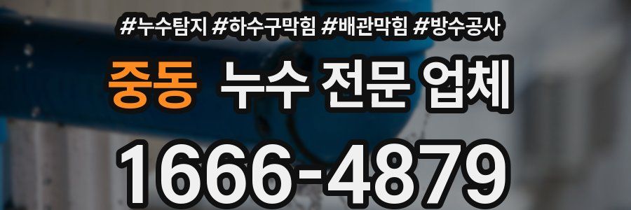 중동 누수 전문 업체