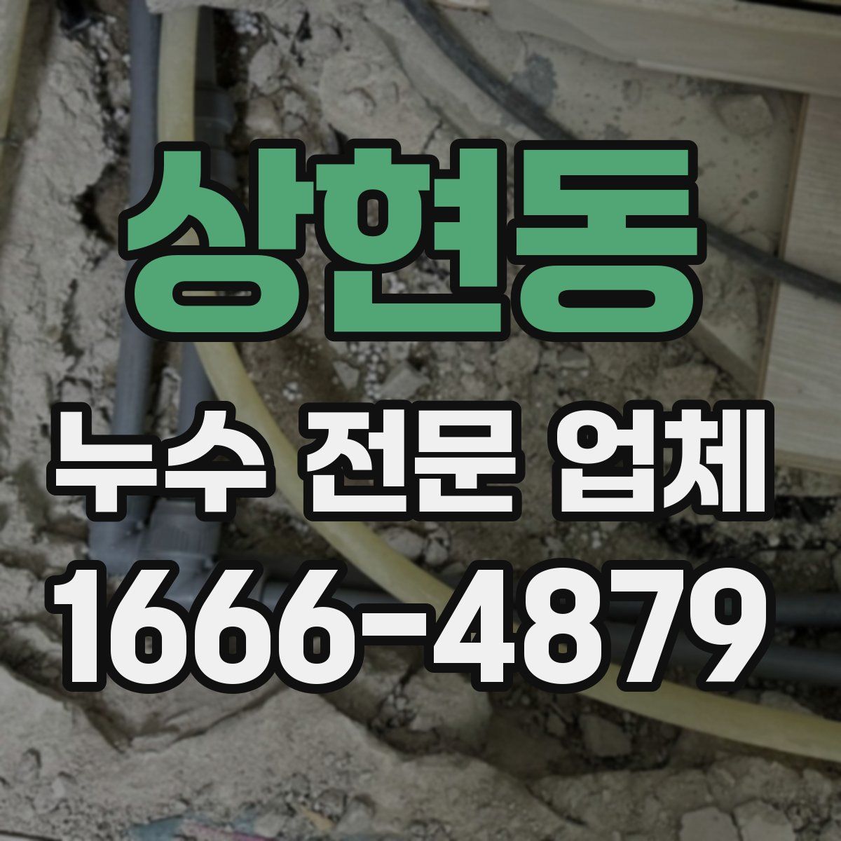상현동 누수 전문 업체