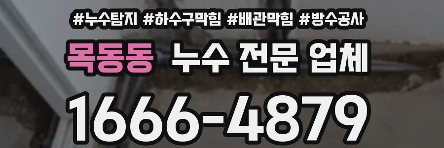 목동동 누수 전문 업체
