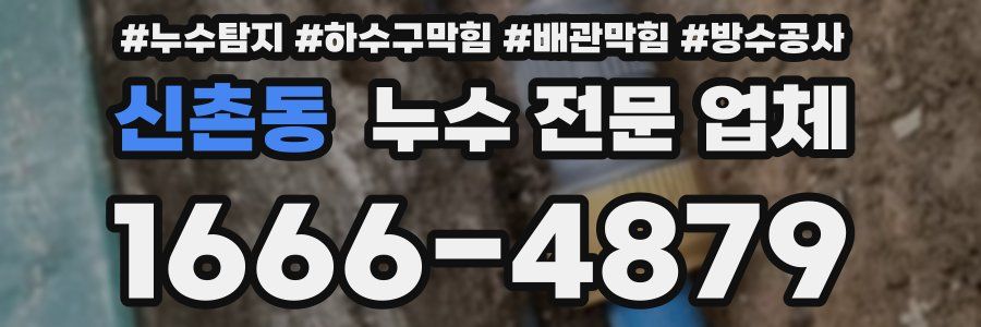 신촌동 누수 전문 업체