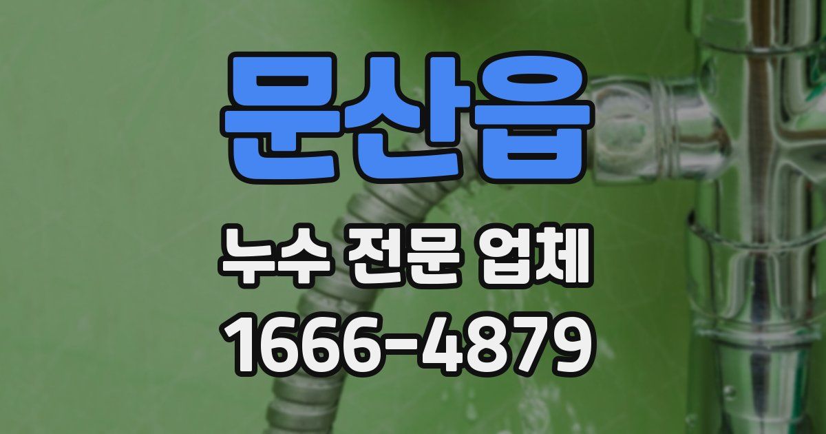 문산읍 누수 전문 업체
