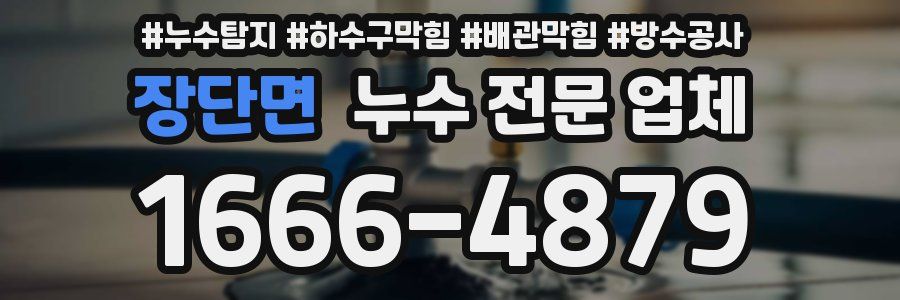 장단면 누수 전문 업체