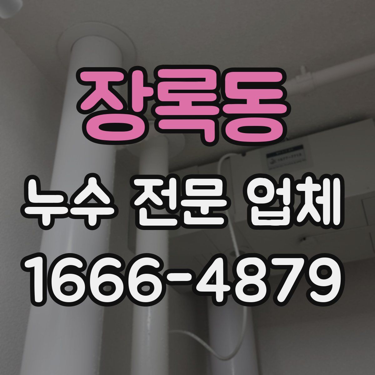 장록동 누수 전문 업체