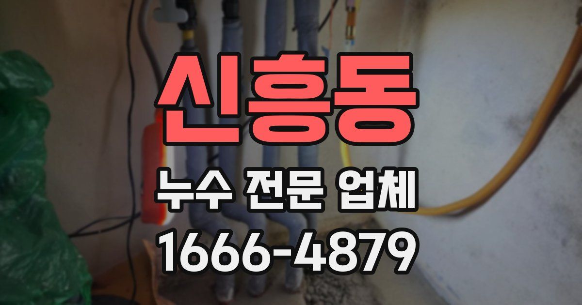 신흥동 누수 전문 업체
