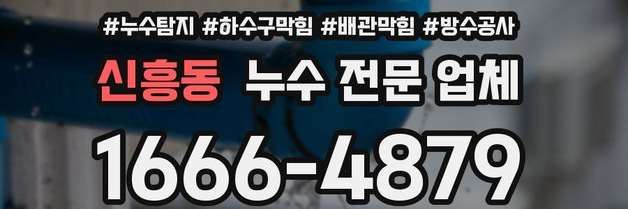 신흥동 누수 전문 업체