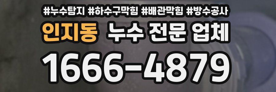 인지동 누수 전문 업체