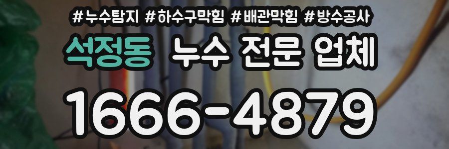 석정동 누수 전문 업체