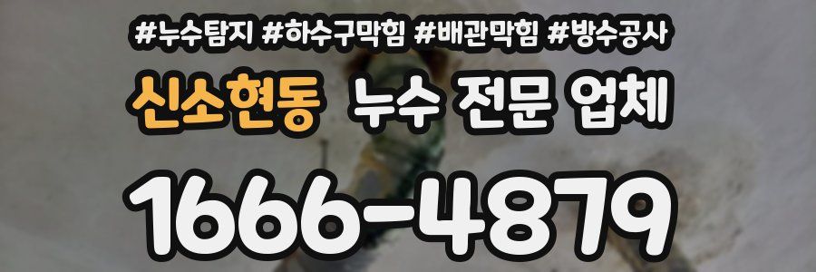 신소현동 누수 전문 업체