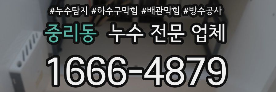 중리동 누수 전문 업체