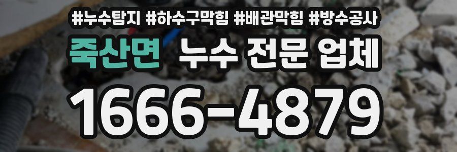 죽산면 누수 전문 업체
