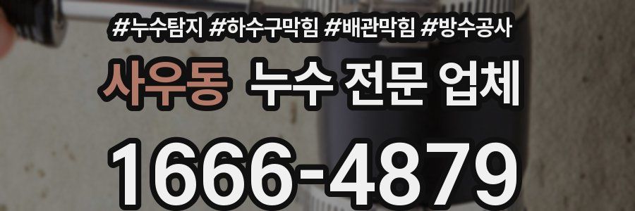 사우동 누수 전문 업체