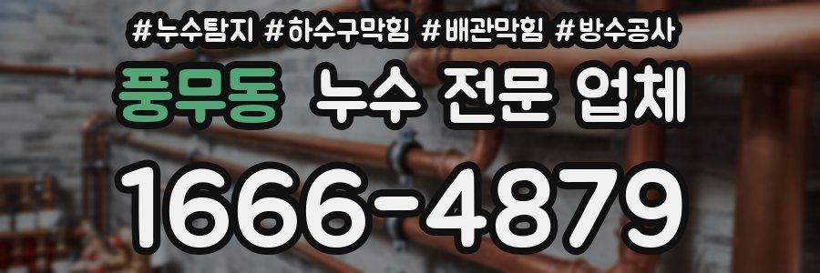 풍무동 누수 전문 업체