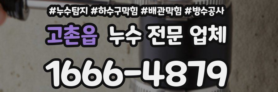 고촌읍 누수 전문 업체