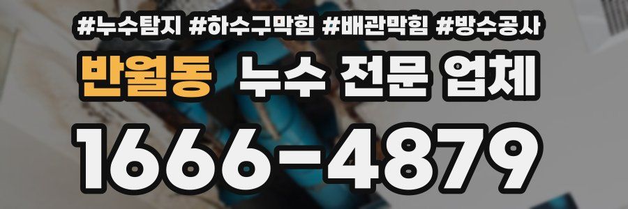 반월동 누수 전문 업체