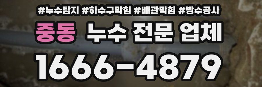중동 누수 전문 업체