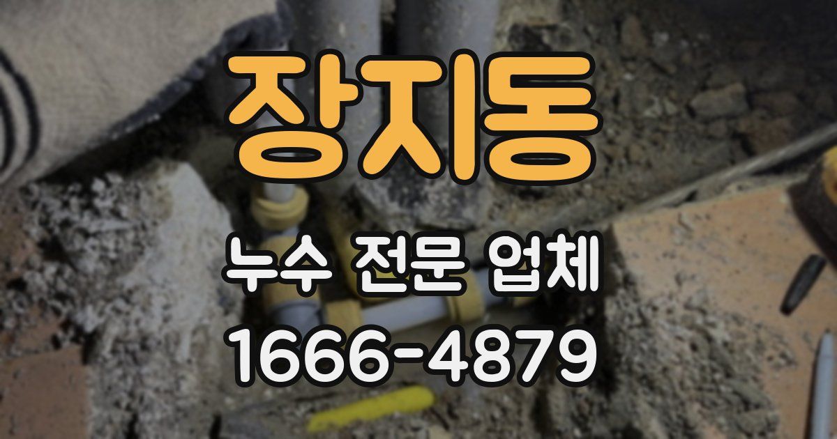 장지동 누수 전문 업체