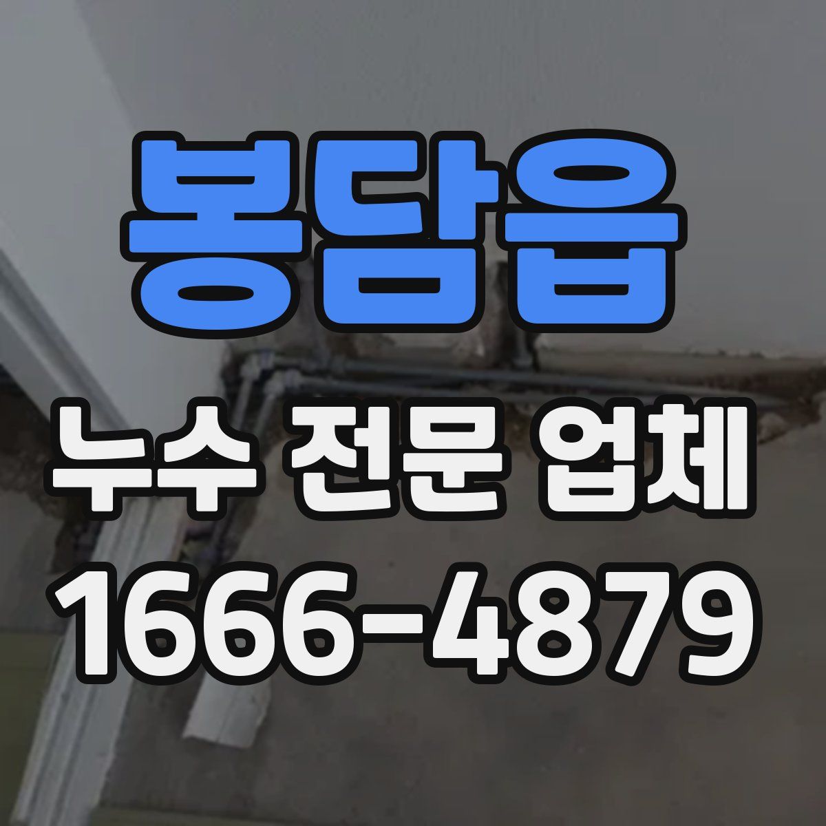 봉담읍 누수 전문 업체
