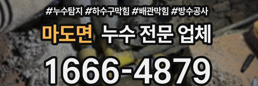 마도면 누수 전문 업체