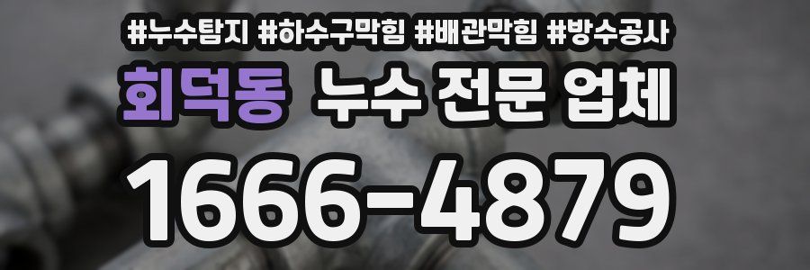 회덕동 누수 전문 업체