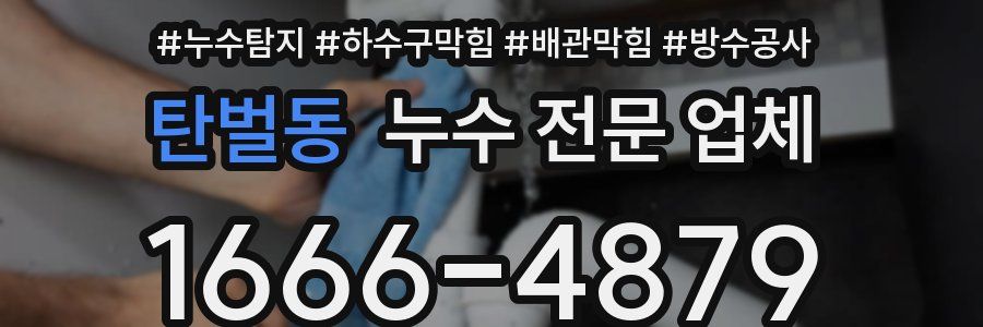 탄벌동 누수 전문 업체