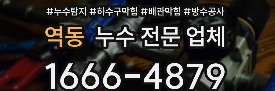 역동 누수 전문 업체