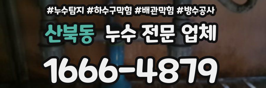 산북동 누수 전문 업체