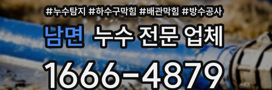 남면 누수 전문 업체