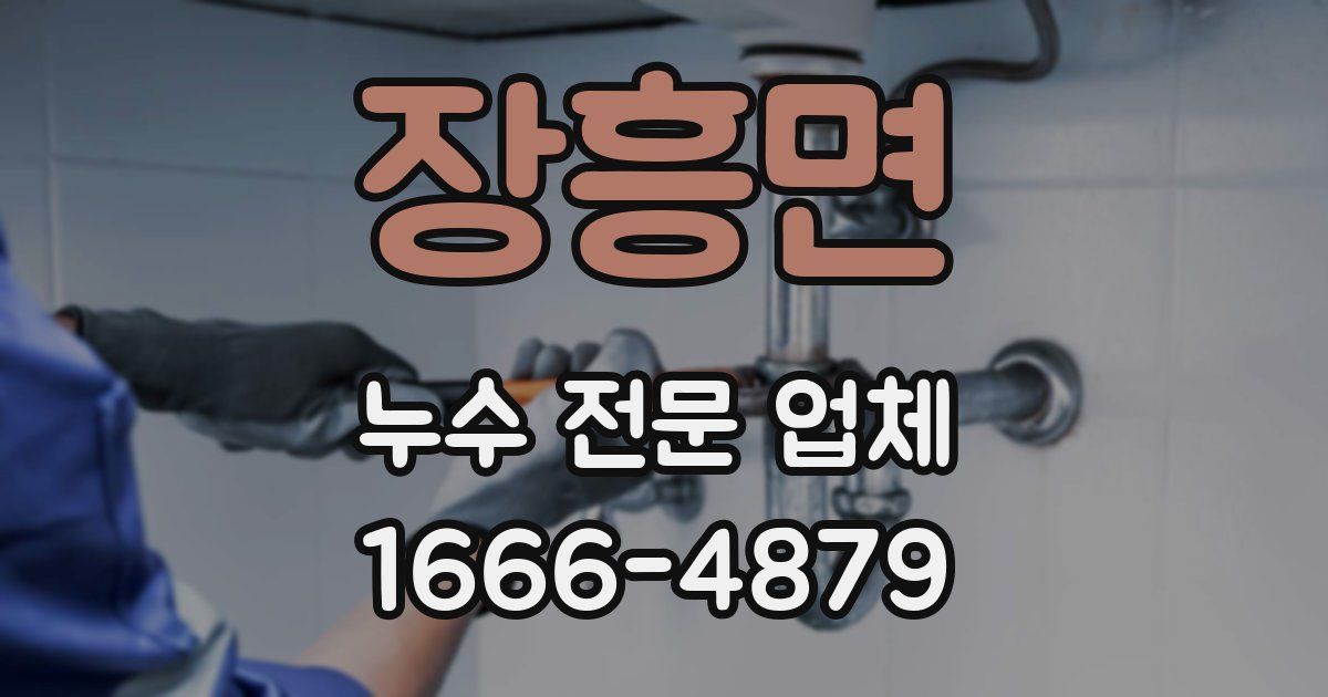 장흥면 누수 전문 업체