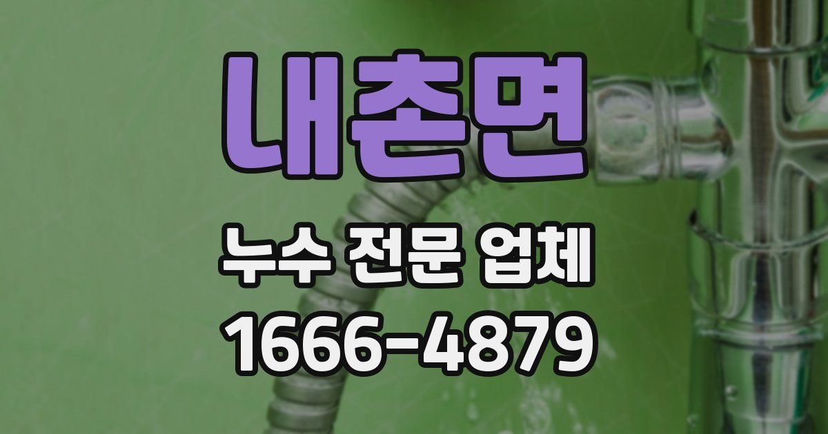 내촌면 누수 전문 업체