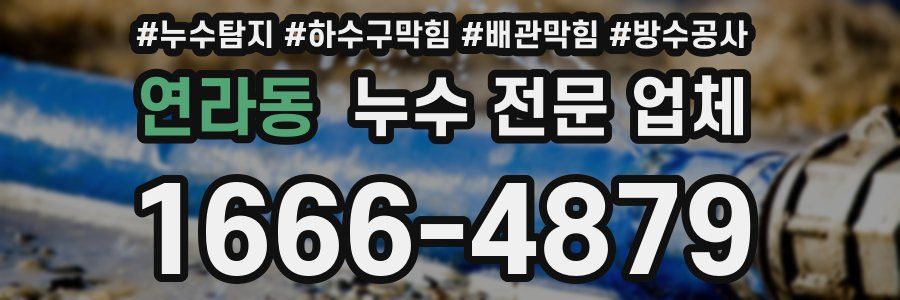 연라동 누수 전문 업체