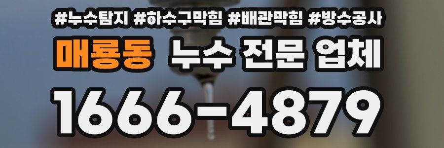 매룡동 누수 전문 업체