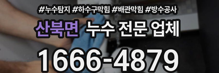산북면 누수 전문 업체