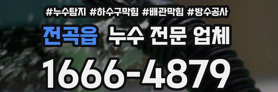 전곡읍 누수 전문 업체