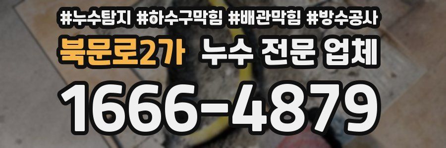 북문로2가 누수 전문 업체