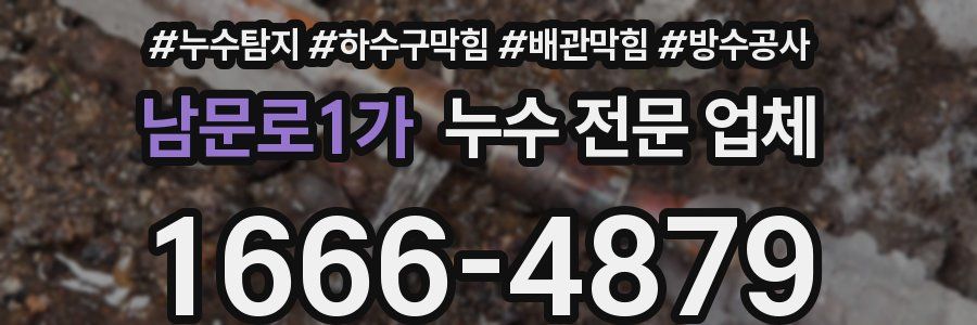 남문로1가 누수 전문 업체