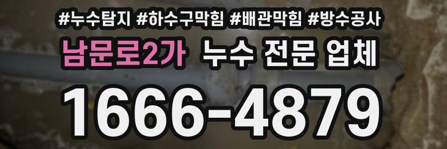 남문로2가 누수 전문 업체