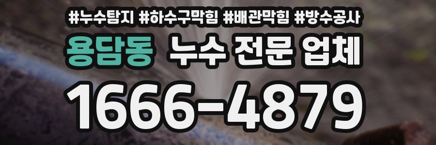 용담동 누수 전문 업체