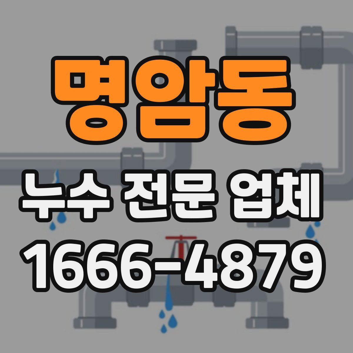 명암동 누수 전문 업체