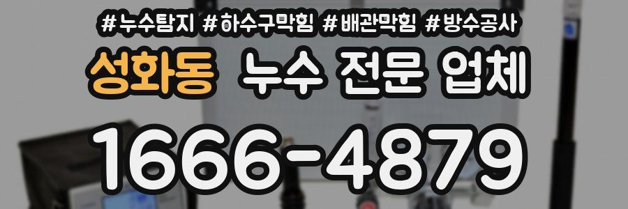 성화동 누수 전문 업체