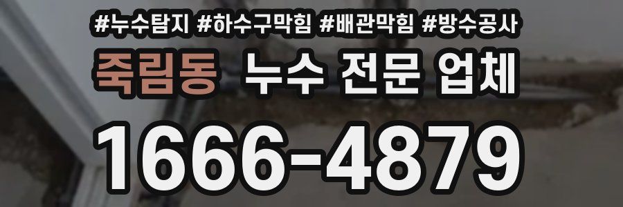 죽림동 누수 전문 업체