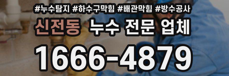 신전동 누수 전문 업체