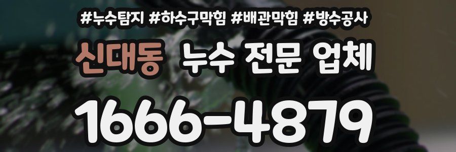 신대동 누수 전문 업체