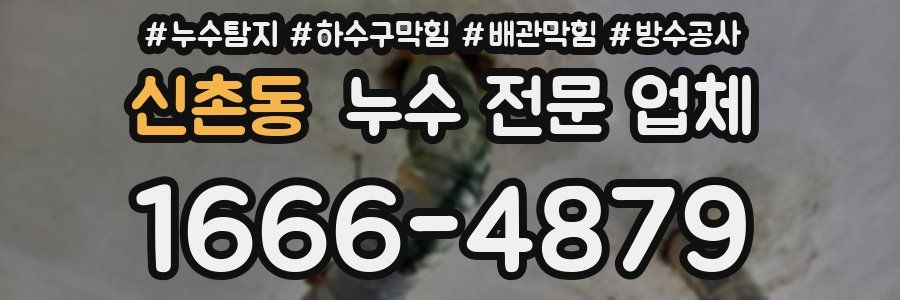 신촌동 누수 전문 업체