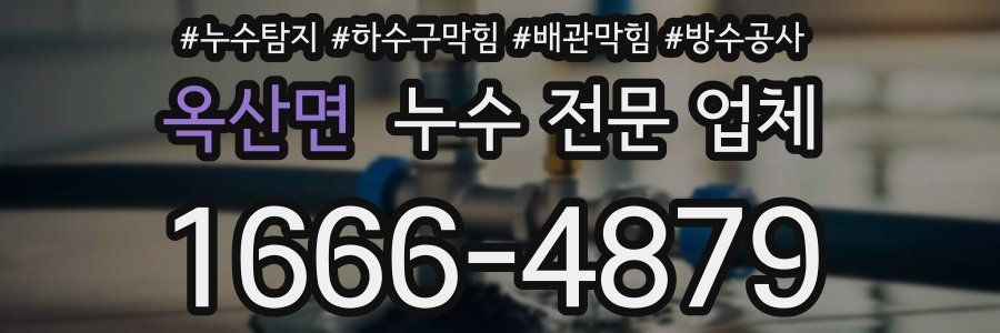 옥산면 누수 전문 업체