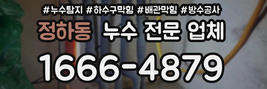 정하동 누수 전문 업체