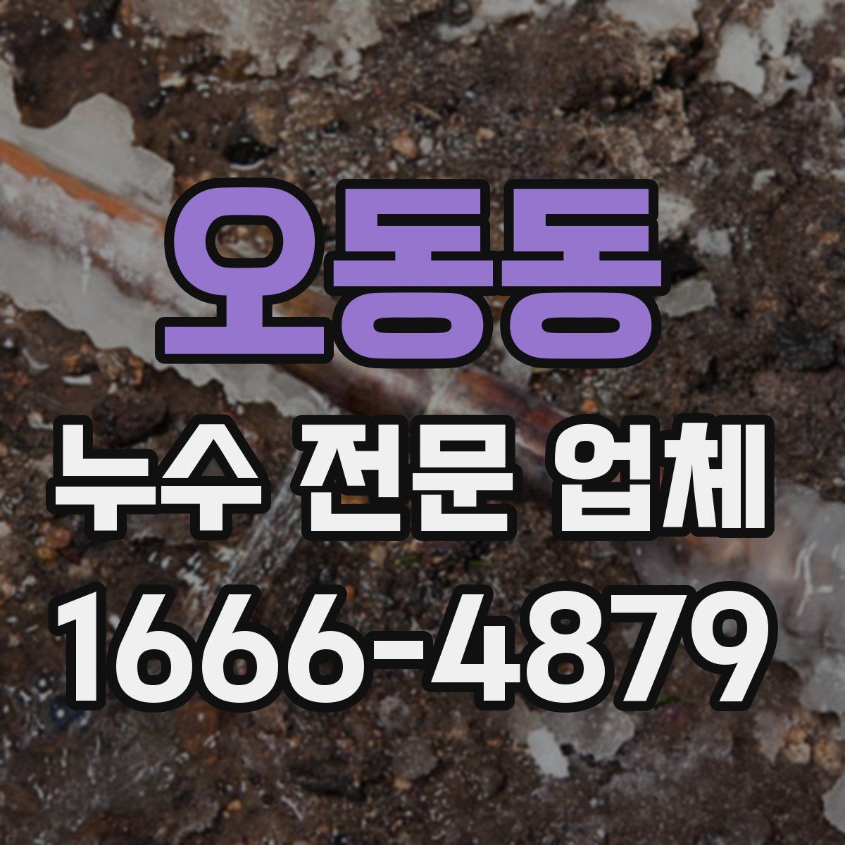 오동동 누수 전문 업체