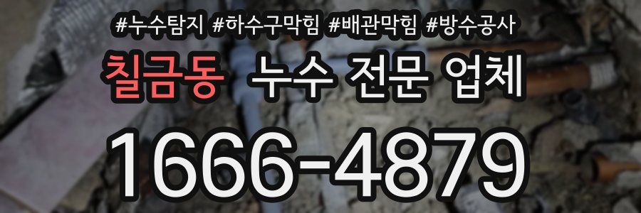 칠금동 누수 전문 업체
