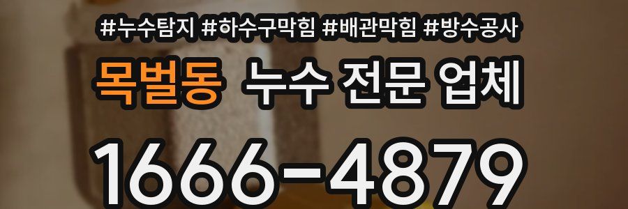 목벌동 누수 전문 업체