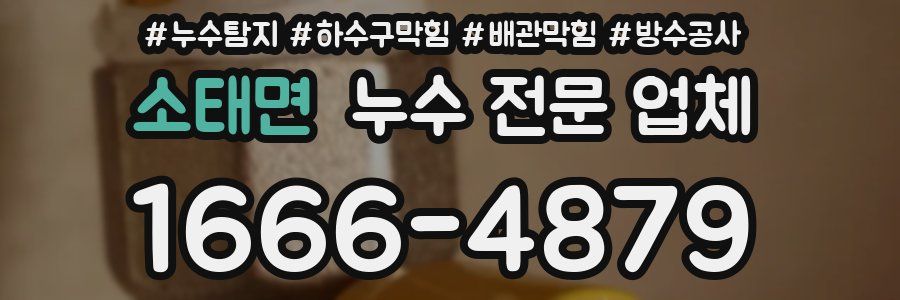 소태면 누수 전문 업체